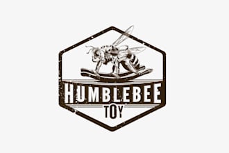 design awesome humble bee toy co logo