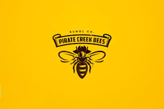 design awesome honey producers logo