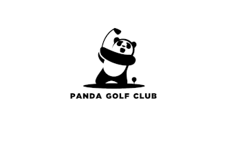 design unique panda golf club logo