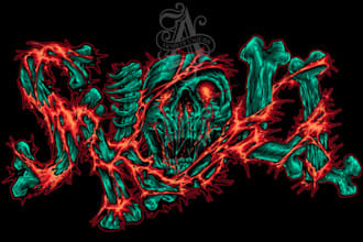 draw skulls art illustration