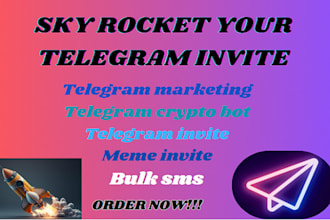 telegram marketing, telegram crypto bot, bulk SMS, telegram invite, meme invite
