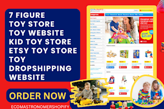 build toy shopify babies toy store toy website kid toys dropshipping website