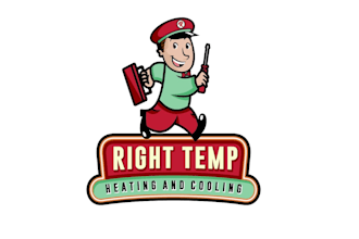 design unique right temp heating logo