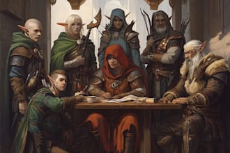 draw your dnd character, party, or oc