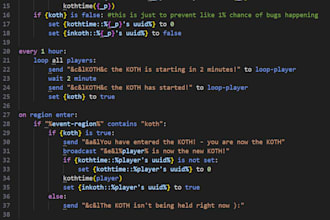 create you a skript plugin for your minecraft server