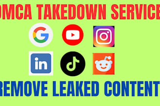send dmca takedown notices to remove leaked illegal pirated and defaming content