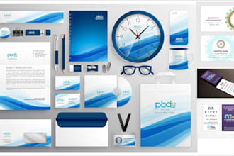 design clean, outstanding stationary and business card