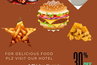 design creative party flyer, corporate flyer, food flyer
