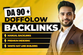 provides high authority da 90 plus SEO dofollow backlinks