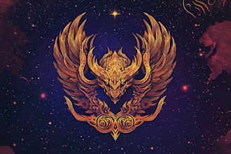 design a custom fantasy, rpg, sci fi animated game logo