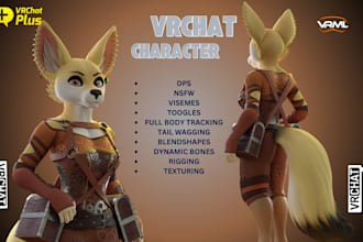model highly detailed vrchat avatar, furry avatar, nsfw model, vtuber model