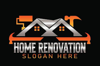 make interior exterior house painting and renovation logo