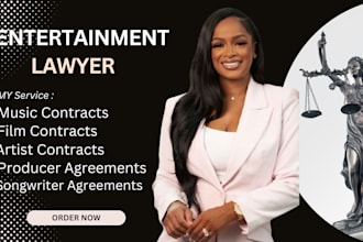 provide entertainment law and music law services