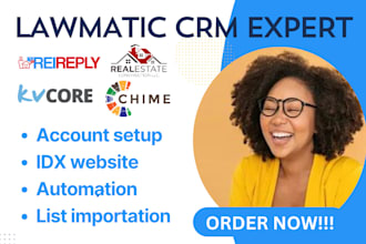 set up and automate lofty CRM kvcore chime follow up boss idx website