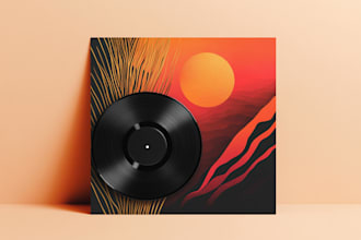 create abstract album cover art for you