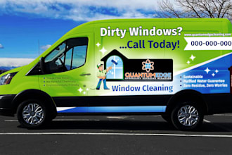 do vehicle wrap design, van wrap design, car wrap design, any truck wrap