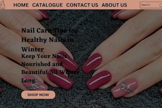 design 7figure nail website beauty salon website nail salon website nail shopify