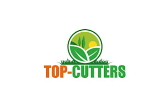 make fantastic glamorous lawn service logo