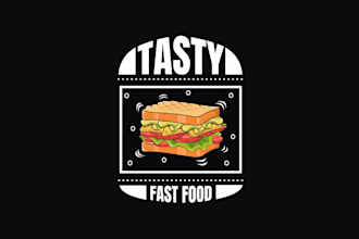 make awesome best quality sandwich logo