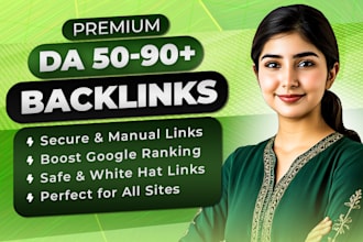provides high authority da 90 plus SEO dofollow backlinks