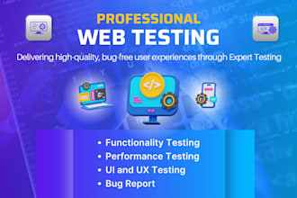 qa test and review your website for bugs, functionality, and usability