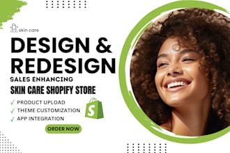 design skincare shopify store skin care website design shopify website re