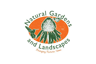 make natural gardens and landscapes farm logo