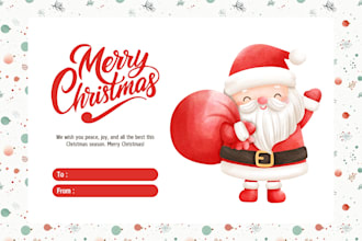 do christmas and new year card