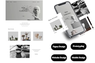 design figma mobile and website UI UX