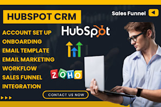set up hubspot crm email template email campaign marketing onboarding automation