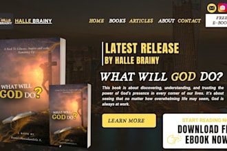 design author website redesign author website book author website