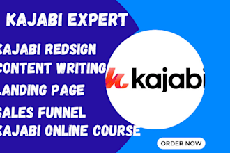 kajabi online course website redesign kajabi course landing page content writing