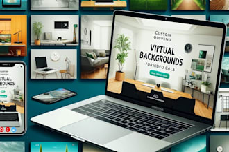 create virtual zoom backgrounds with your logo on it
