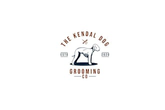 make good looking dog grooming salon logo