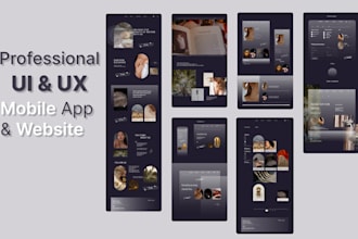 do UI UX design, website, mobile app UI UX design