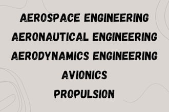 do aerospace, aeronautical and aerodynamics engineering, avionics and propulsion