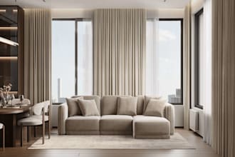 create photorealistic 3d interior rendering and archviz
