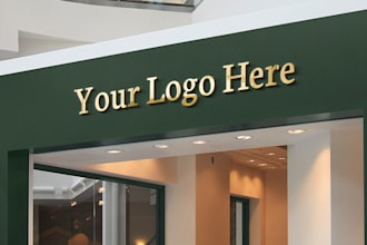 create 2d and 3d logo mockups on photoshop