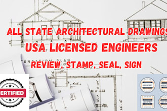 develop professional florida pe stamp featuring  architecture plan city permit