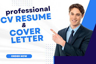 create professional cv design modern resume and cover letter for only 5 dollars
