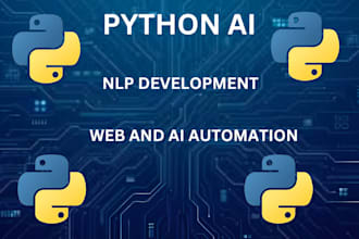 develop python ai bot, automation bot, rag, ocr, llm, nlp, ai app, ai saas app