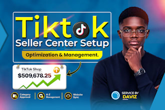 setup tik tok shop, tik tok shop setup and tiktok shop dropshipping management