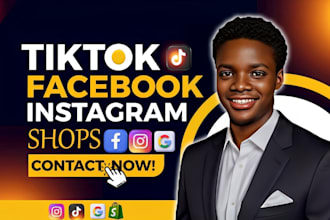 setup tiktok shop dropshipping to boost shopify sales, fix fb ig meta shop setup