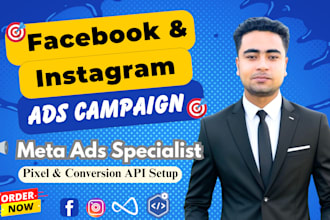 create an manage facebook instagram and meta ads campaigns for business growth