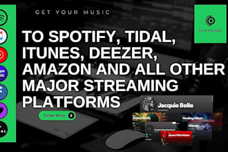upload your music to spotify, itunes, tidal, etc