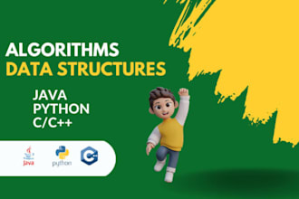 do data structures and algorithms, python and java programming