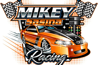 design a unique car racing logo