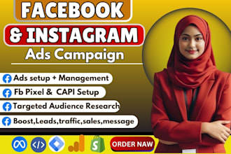 set up facebook and instagram advertising campaigns