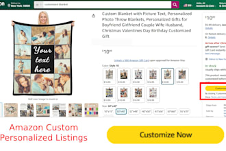 list print on demand personalized products on amazon custom