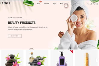 design beauty website cosmetics store spa makeup salon lipstick skincare website
